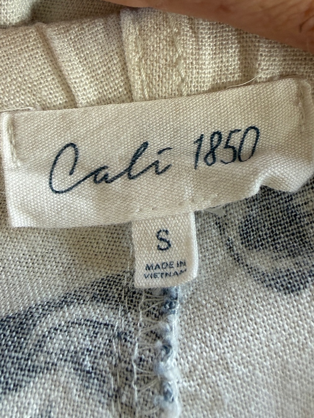 Cali 1850 Coastal Print Linen Blend Lounge Pants Size Small good condition ⛱️ - Picture 14 of 16